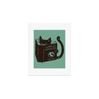 World Domination for Cats (Green) Art Print Gallery Image 1