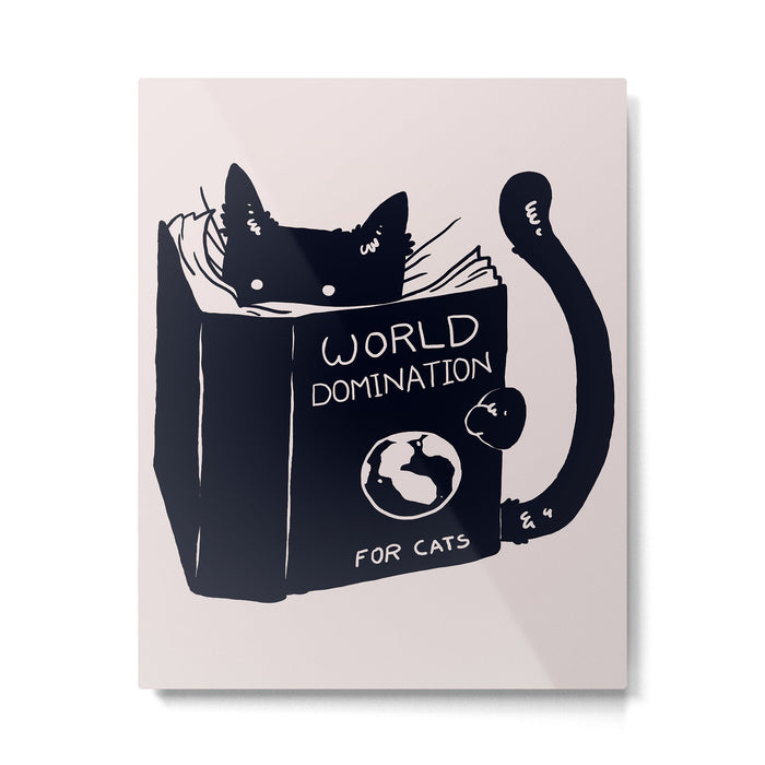 World Domination For Cats Metal Print Gallery Image 1