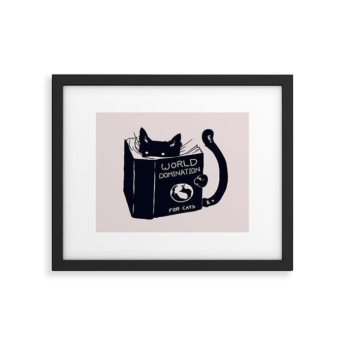 World Domination For Cats Framed Art Print Gallery Image 1