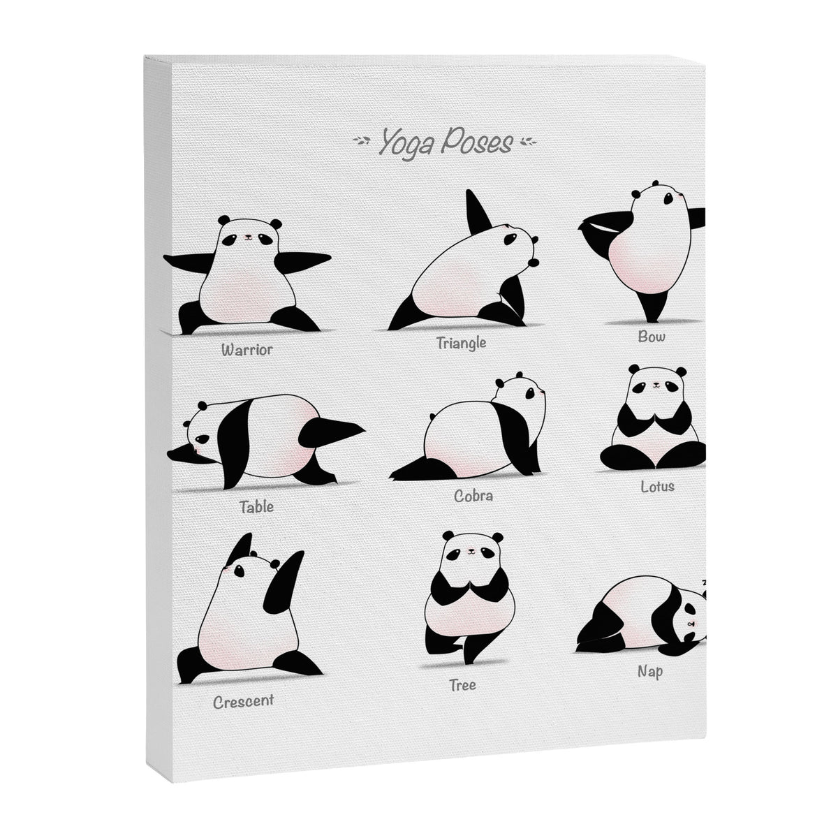 Yoga Panda II Canvas Print Gallery Image 8
