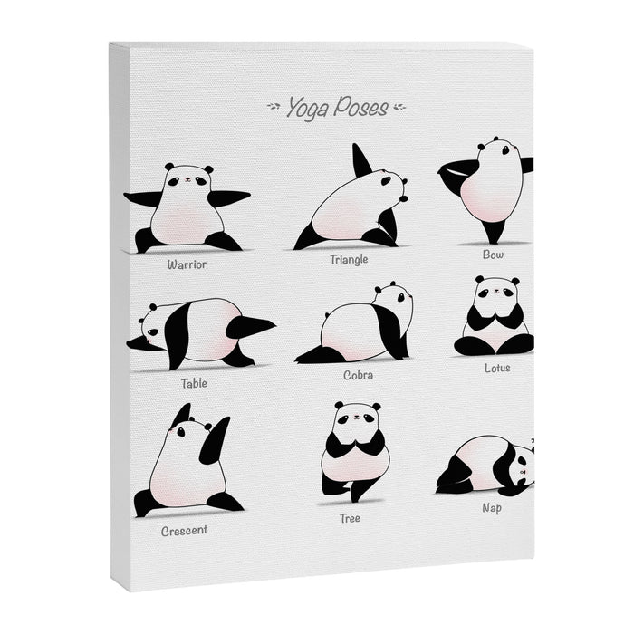Yoga Panda II Canvas Print Gallery Image 1