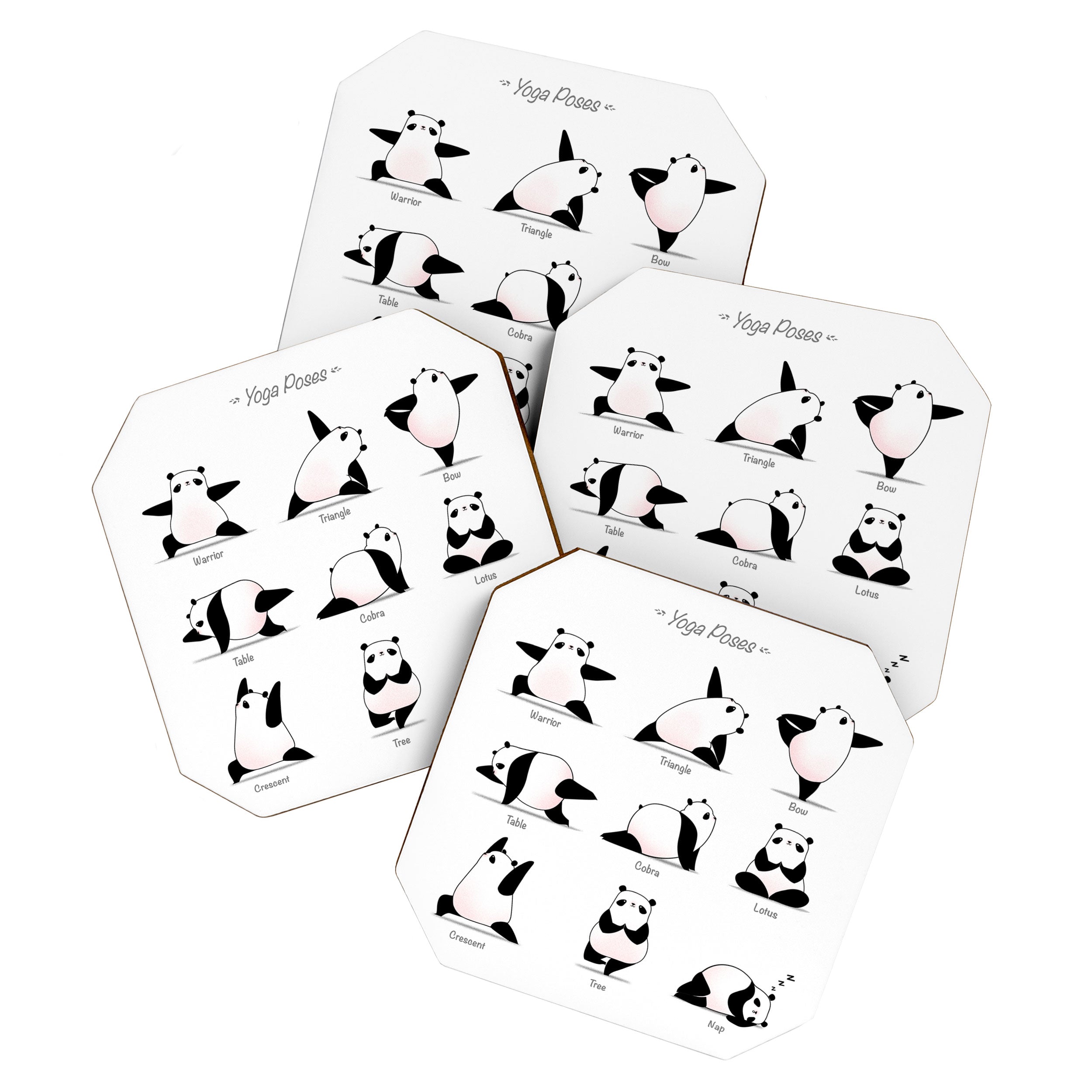 Yoga Panda II Coaster Gallery Image 1