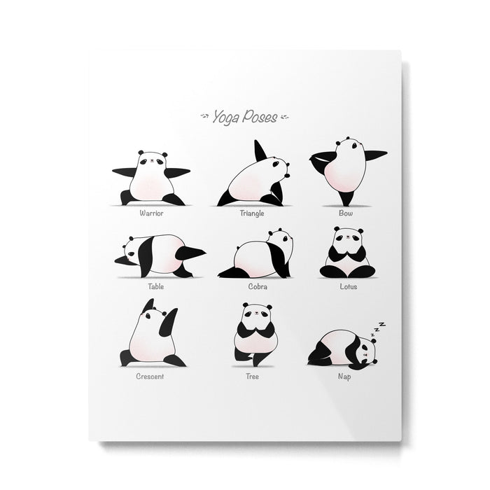 Yoga Panda II Metal Print Gallery Image 1
