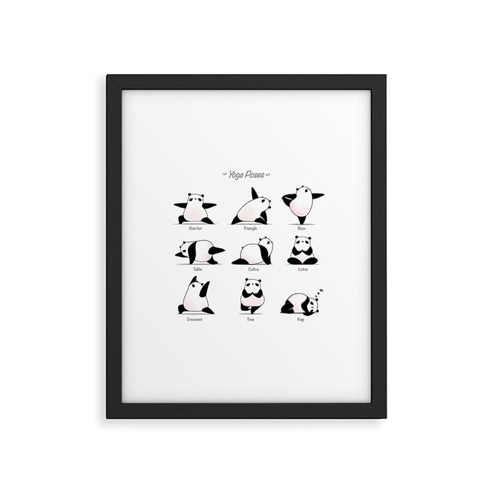 Yoga Panda II Framed Art Print Gallery Image 1