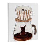 BLACK CAT COFFEE Canvas Print Gallery Image 8