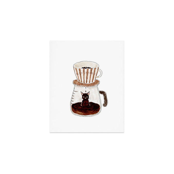 BLACK CAT COFFEE Art Print Gallery Image 1