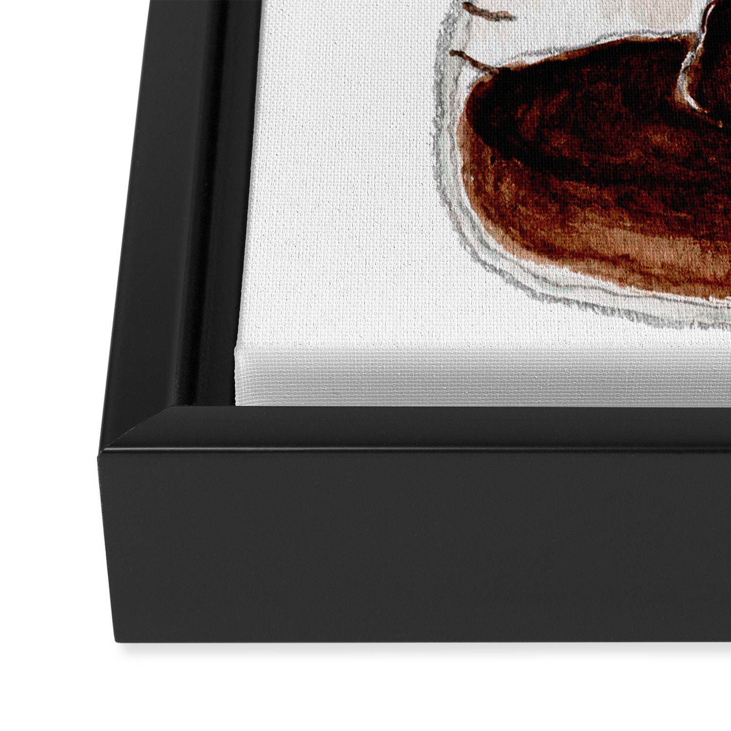 BLACK CAT COFFEE Framed Canvas Print Gallery Image 3