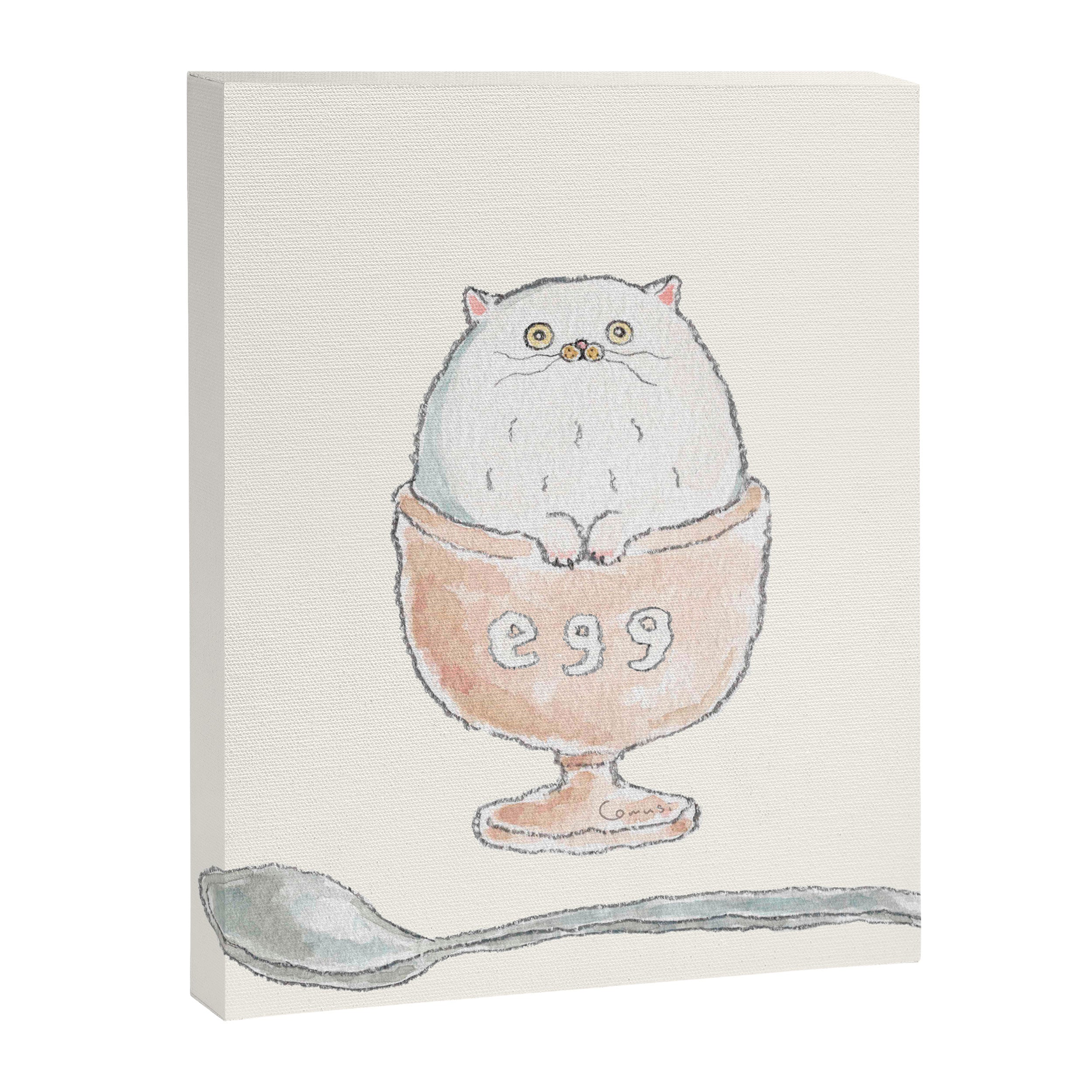 Boiled egg Cat Canvas Print Gallery Image 8