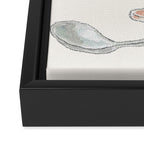 Boiled egg Cat Framed Canvas Print Gallery Image 3