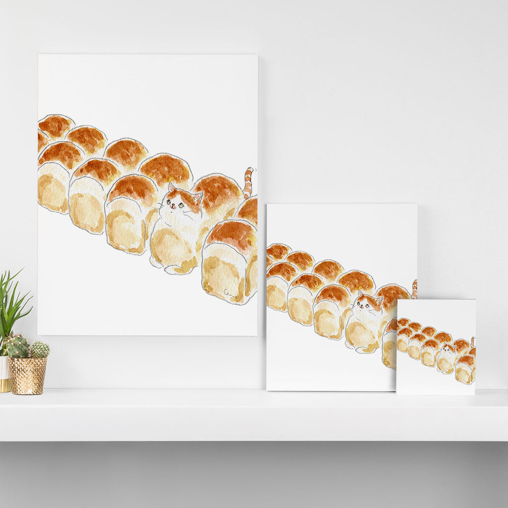 bread Cat Canvas Print Gallery Image 3