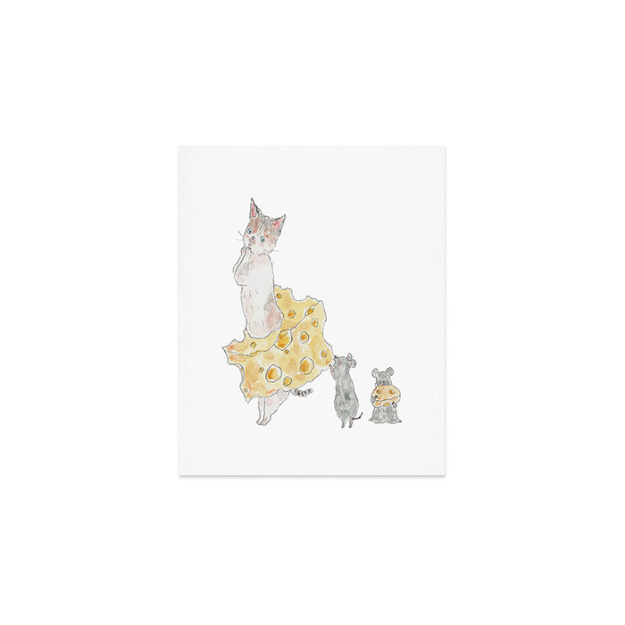 cheese nyanco Art Print Gallery Image 1