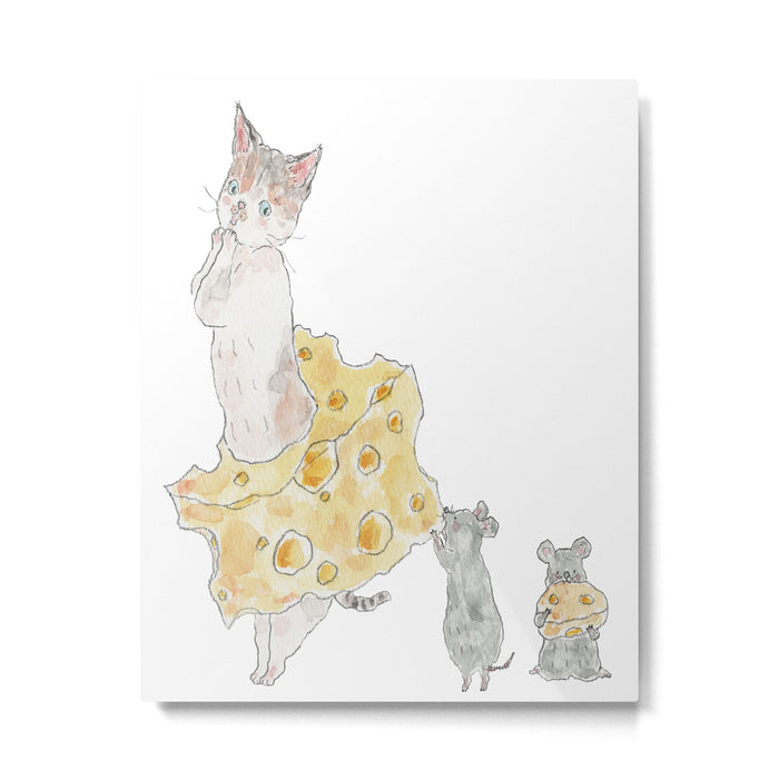 cheese nyanco Metal Print Gallery Image 1