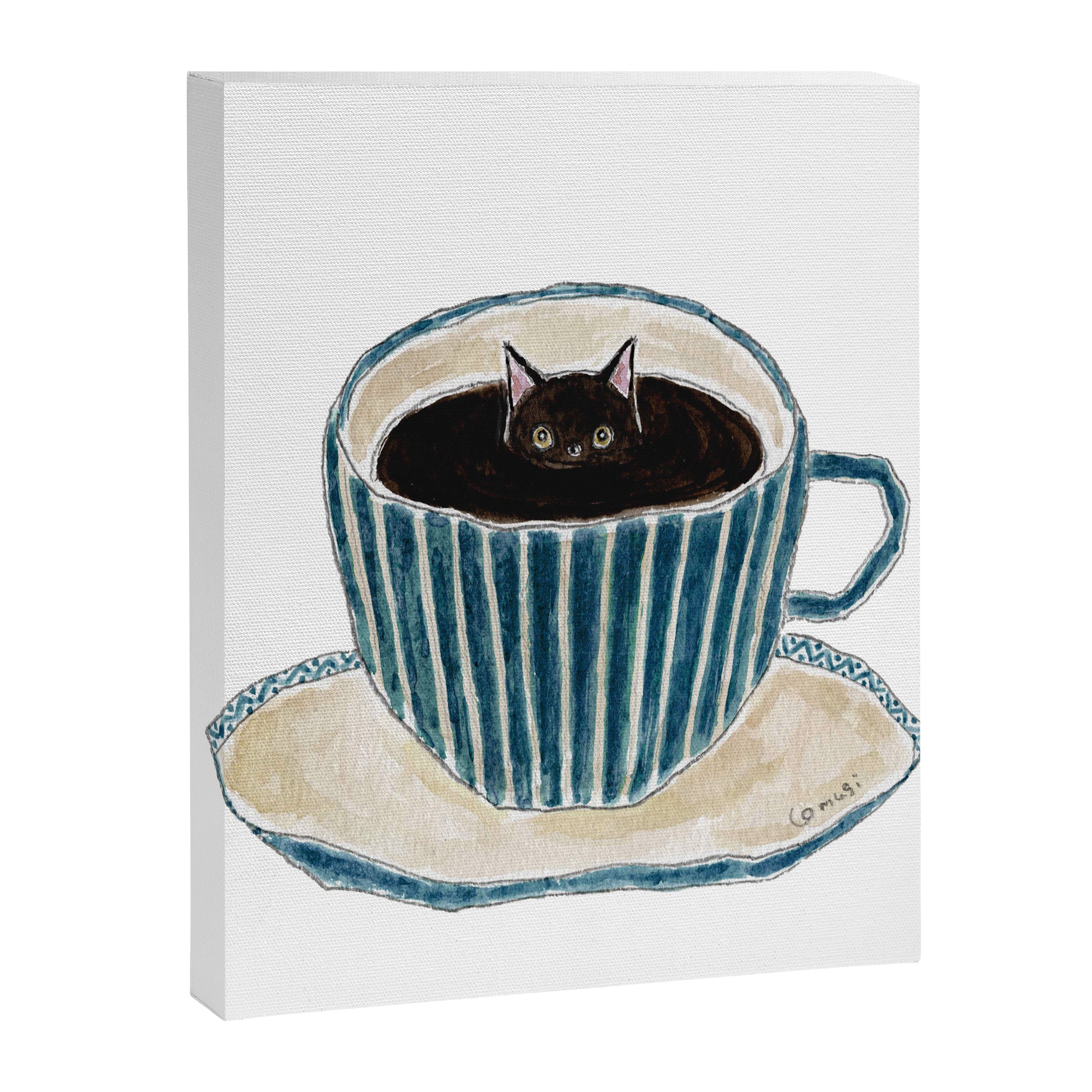 Coffe Cat Canvas Print Gallery Image 3
