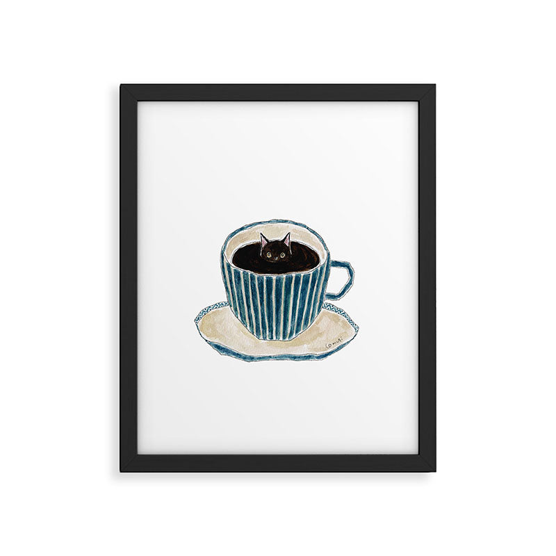 Coffe Cat Framed Art Print Gallery Image 6