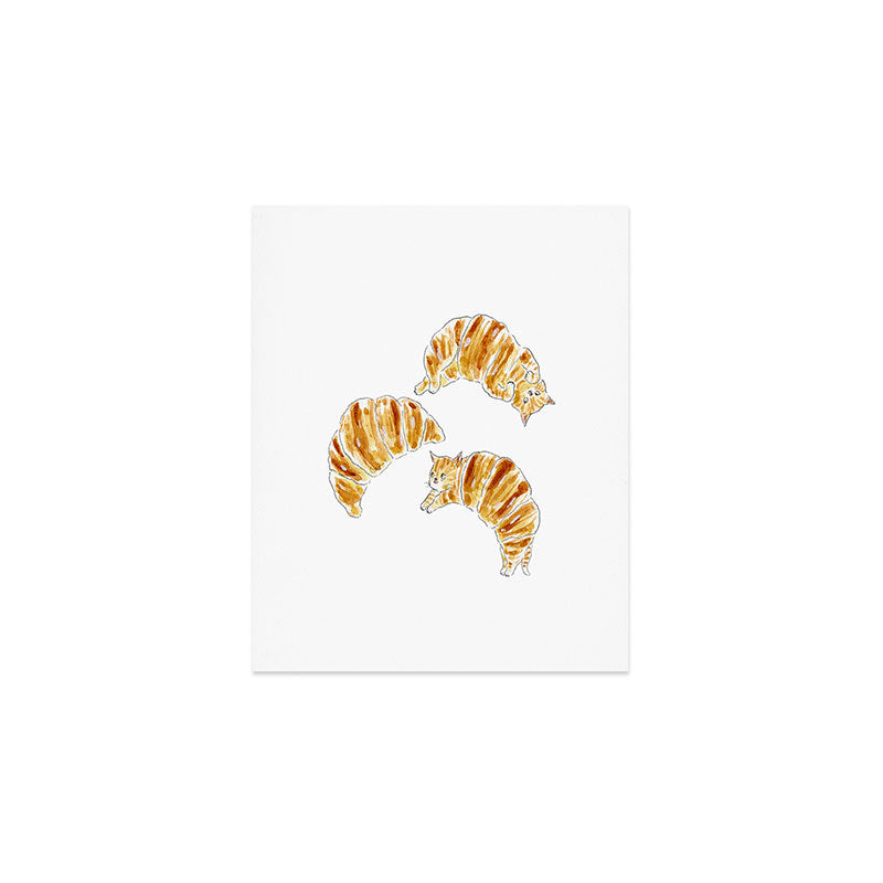 Croissant Cats Art Print Gallery Image 1