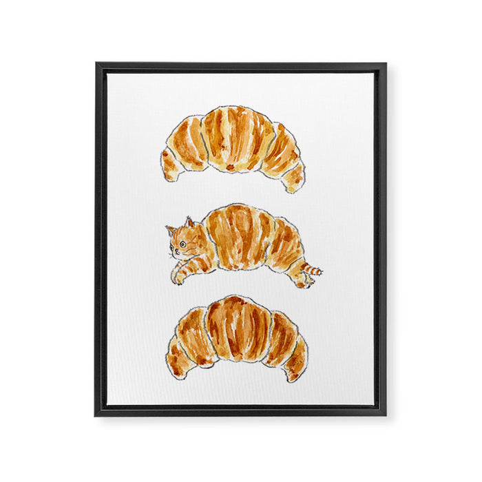 Croissantï¼ Framed Canvas Print Gallery Image 1