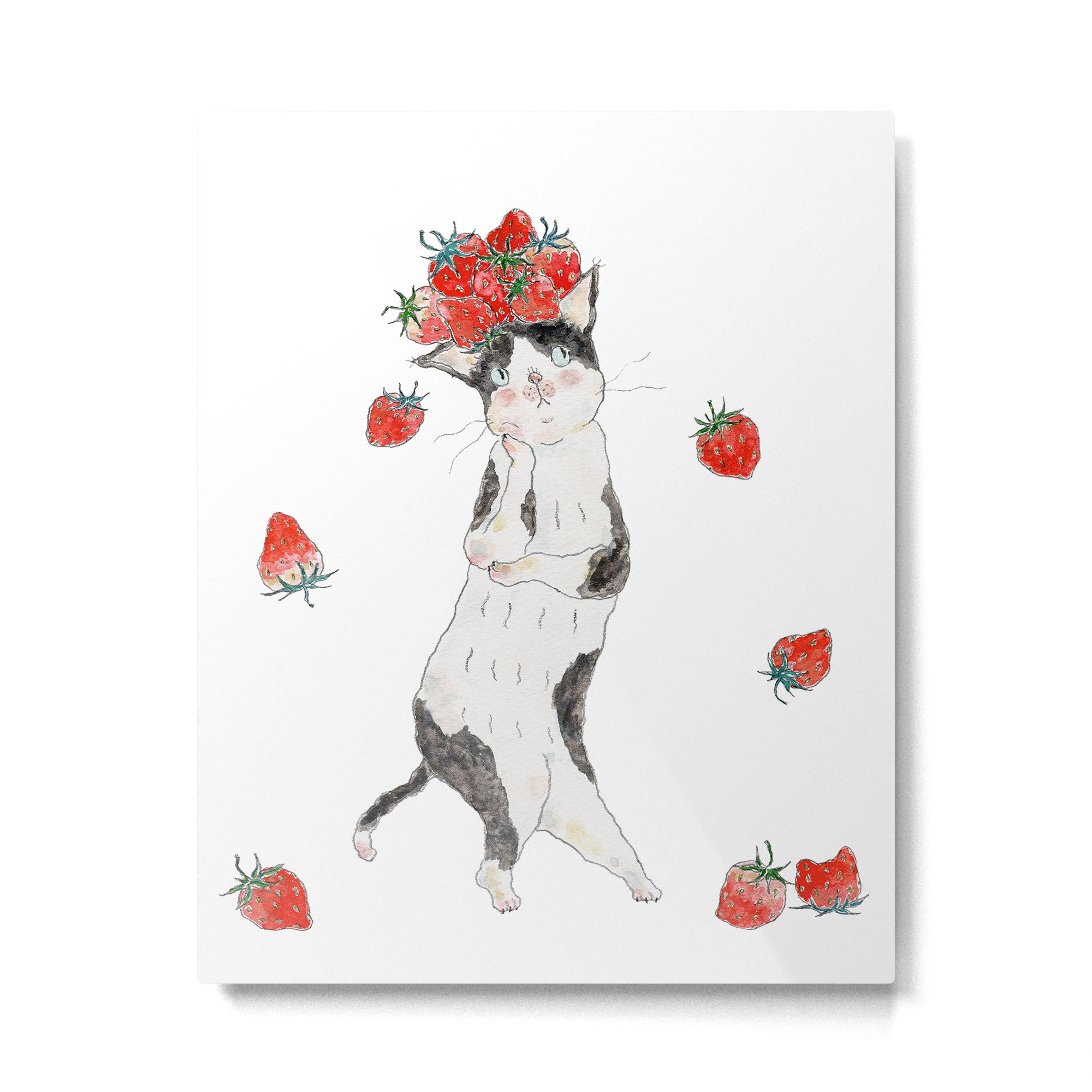 dowasure ichigo nyanco Metal Print Gallery Image 6