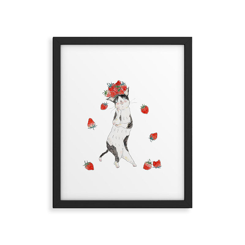 dowasure ichigo nyanco Framed Art Print Gallery Image 6