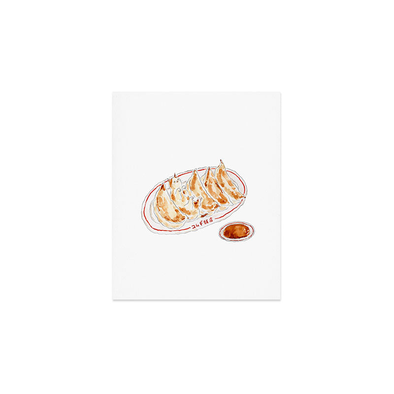 Dumpling Cat  - Gyoza Nyanco - Art Print Gallery Image 1