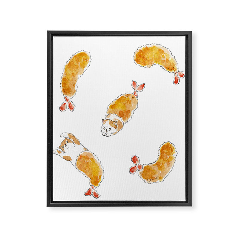 Ebifurai Nyanco Framed Canvas Print Gallery Image 8