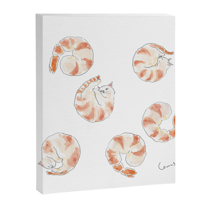Ebinyanco -Shrimp Kitty- Canvas Print Gallery Image 1