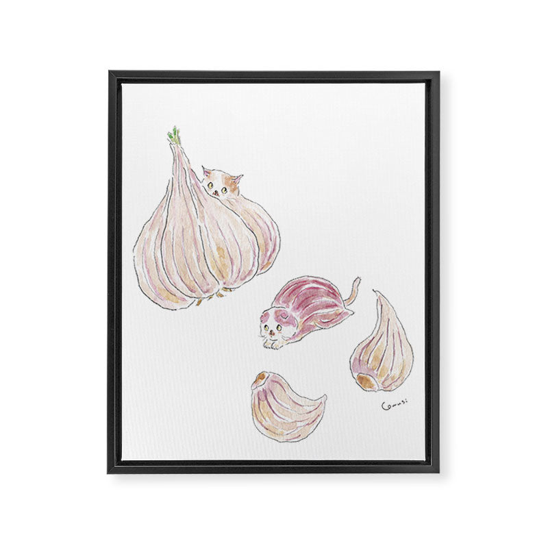 Garlic Cats Framed Canvas Print Gallery Image 8