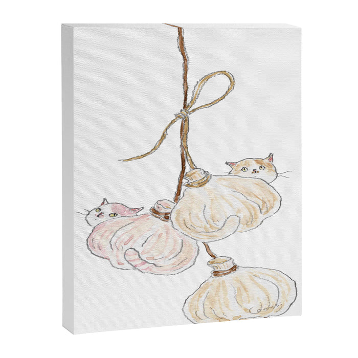 Garlic Cats Canvas Print Gallery Image 1