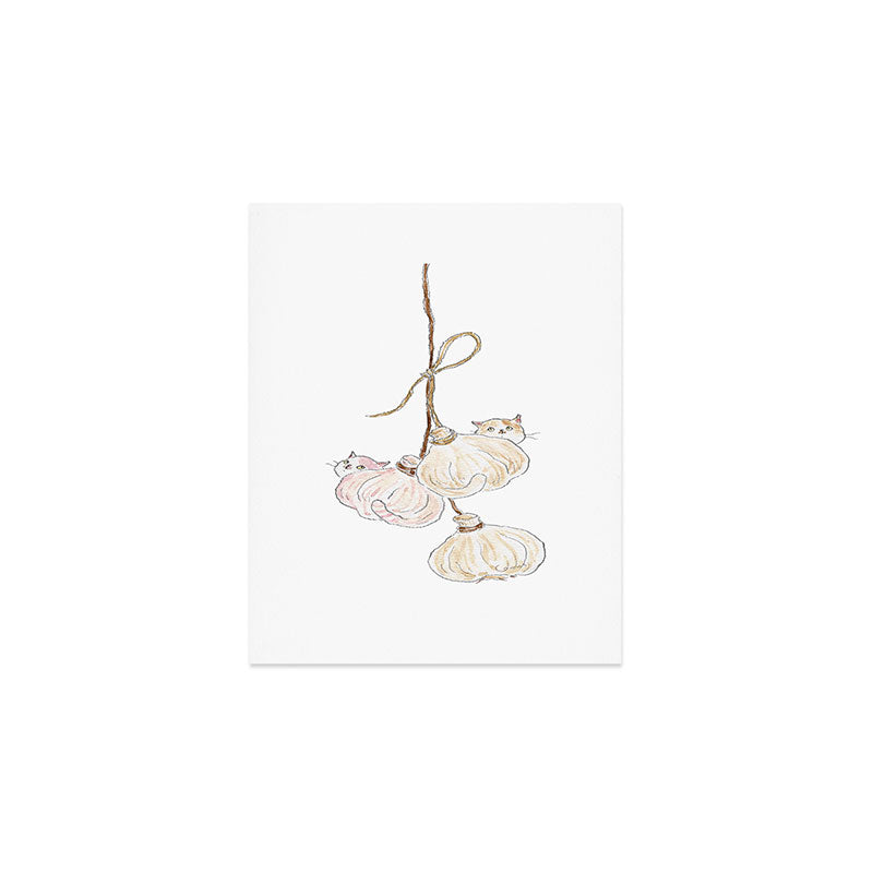 Garlic Cats Art Print Gallery Image 1