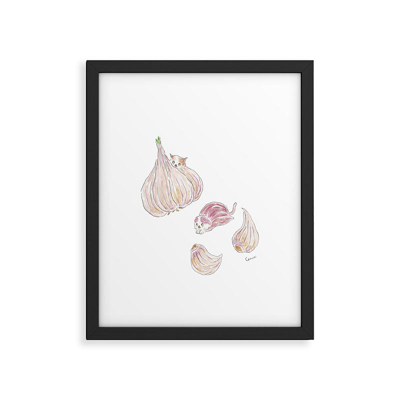 Garlic Cats Framed Art Print Gallery Image 6