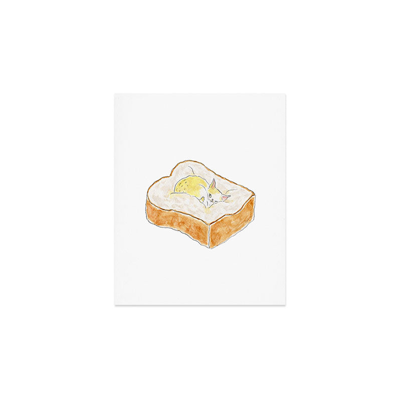 Good night bread cat Art Print Gallery Image 1