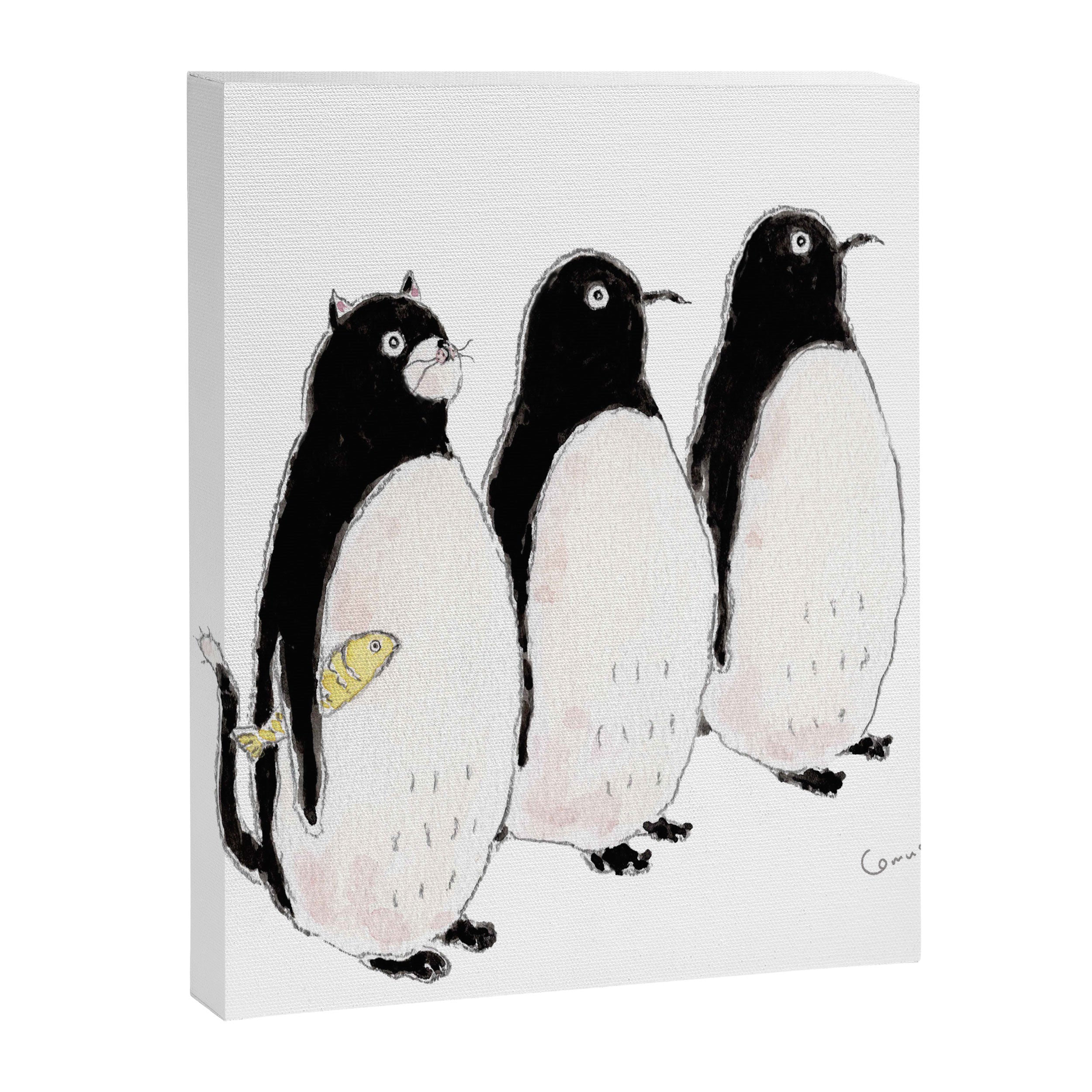 HARAPECO PENGUIN TRIO Canvas Print Gallery Image 8