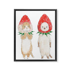 Hatsucoi nyanco Framed Canvas Print Gallery Image 3