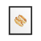 Hot Dog Cat Framed Art Print Gallery Image 6