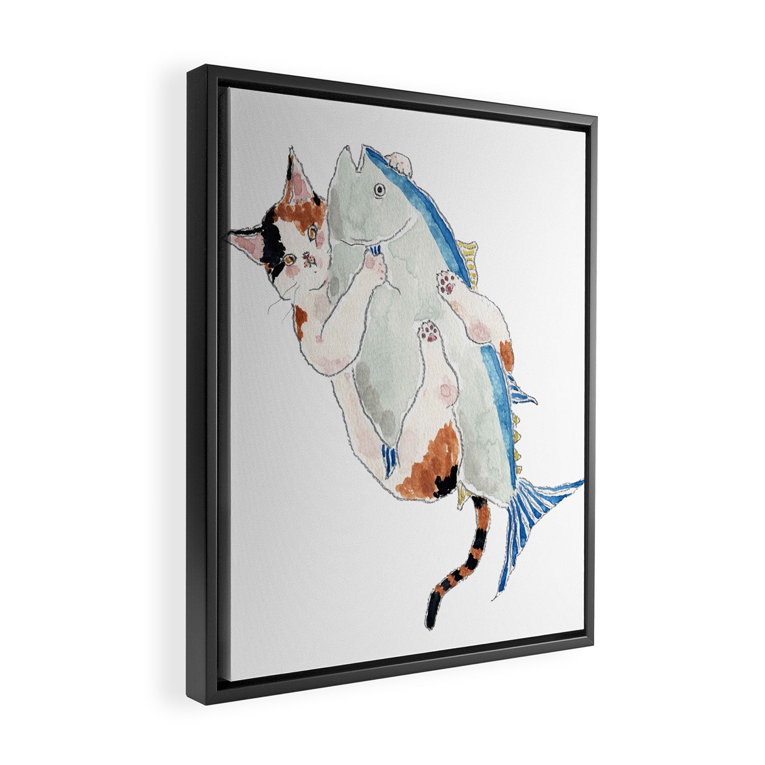 Hug me! Framed Canvas Print Gallery Image 2