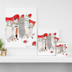 Ichigo Train Nyanco - Strawberry Train Kittens - Canvas Print Gallery Image 3