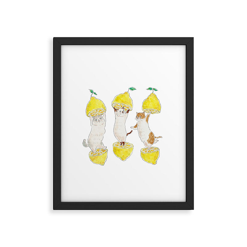 lemon nyanco Framed Art Print Gallery Image 6