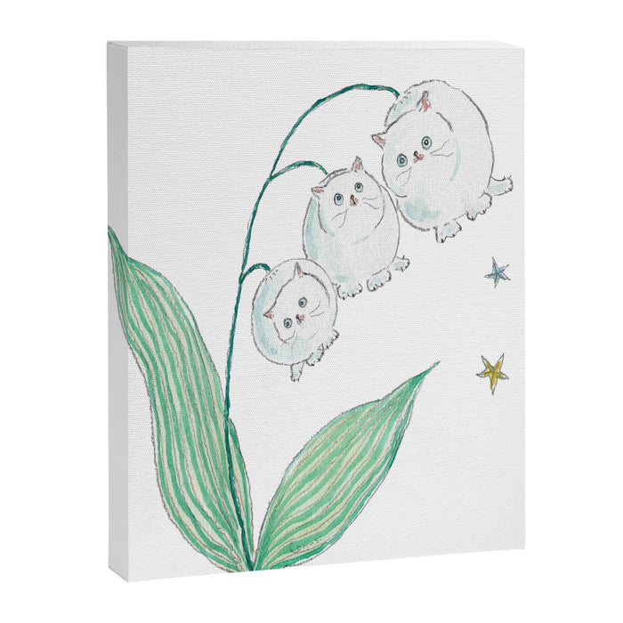 Lily of the valley Cats Canvas Print Gallery Image 1