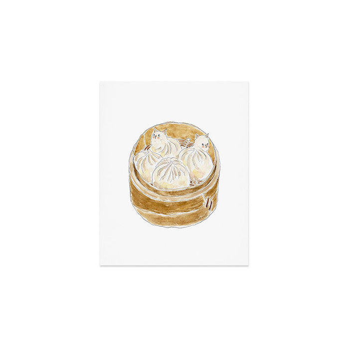 Meatbun Cats Art Print Gallery Image 1