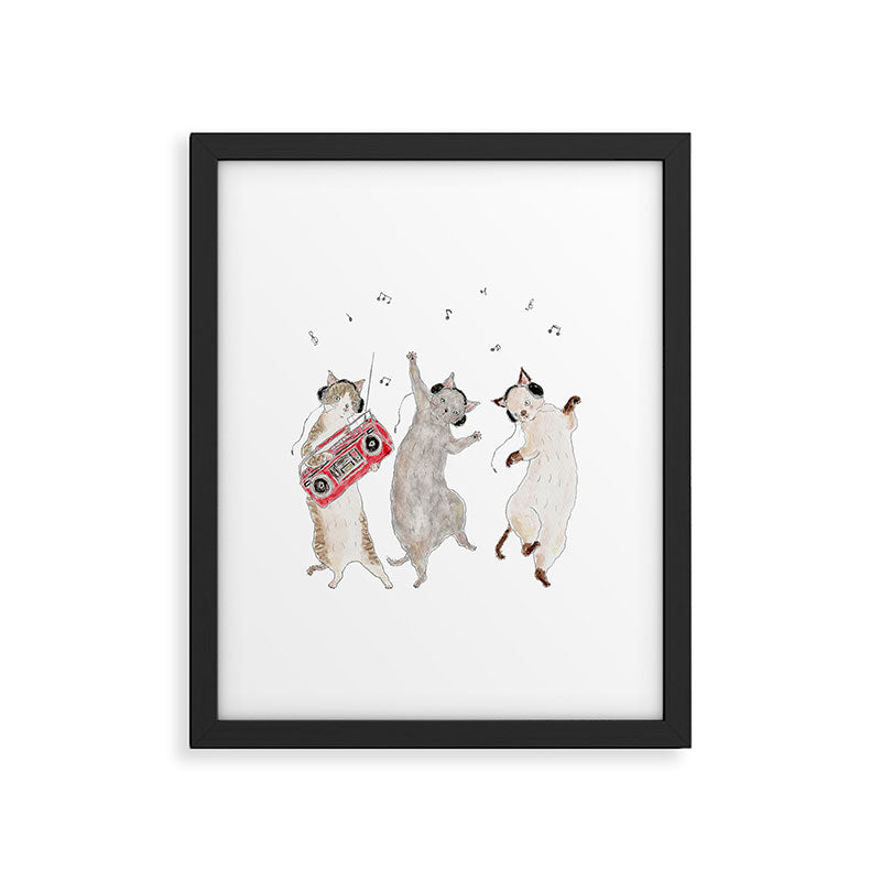 Nori nori nyanco Framed Art Print Gallery Image 6