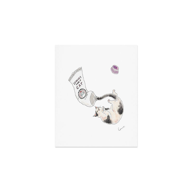 Nyoronyoro Neco Tube - Cat Tube - Art Print Gallery Image 1