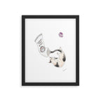 Nyoronyoro Neco Tube - Cat Tube - Framed Art Print Gallery Image 6
