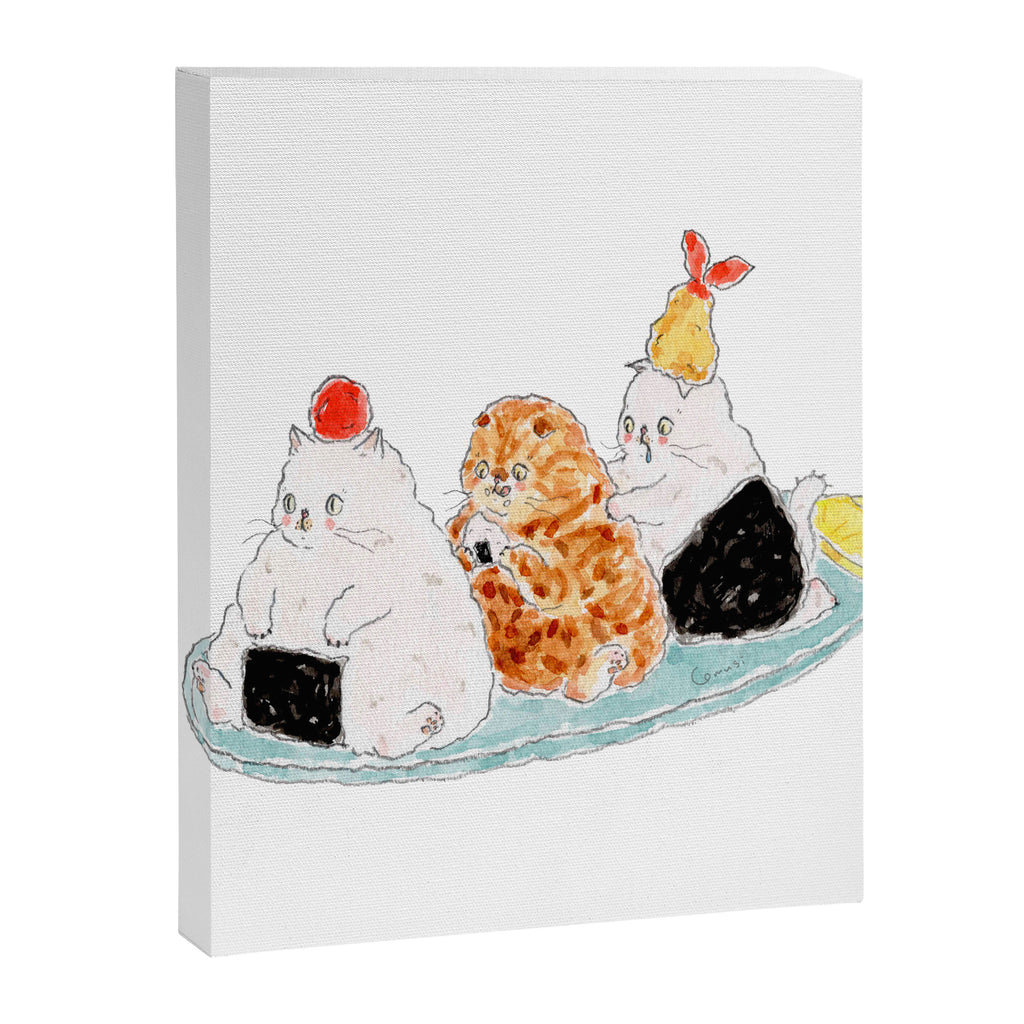 Omakase Onigiri Cats Canvas Print Gallery Image 8