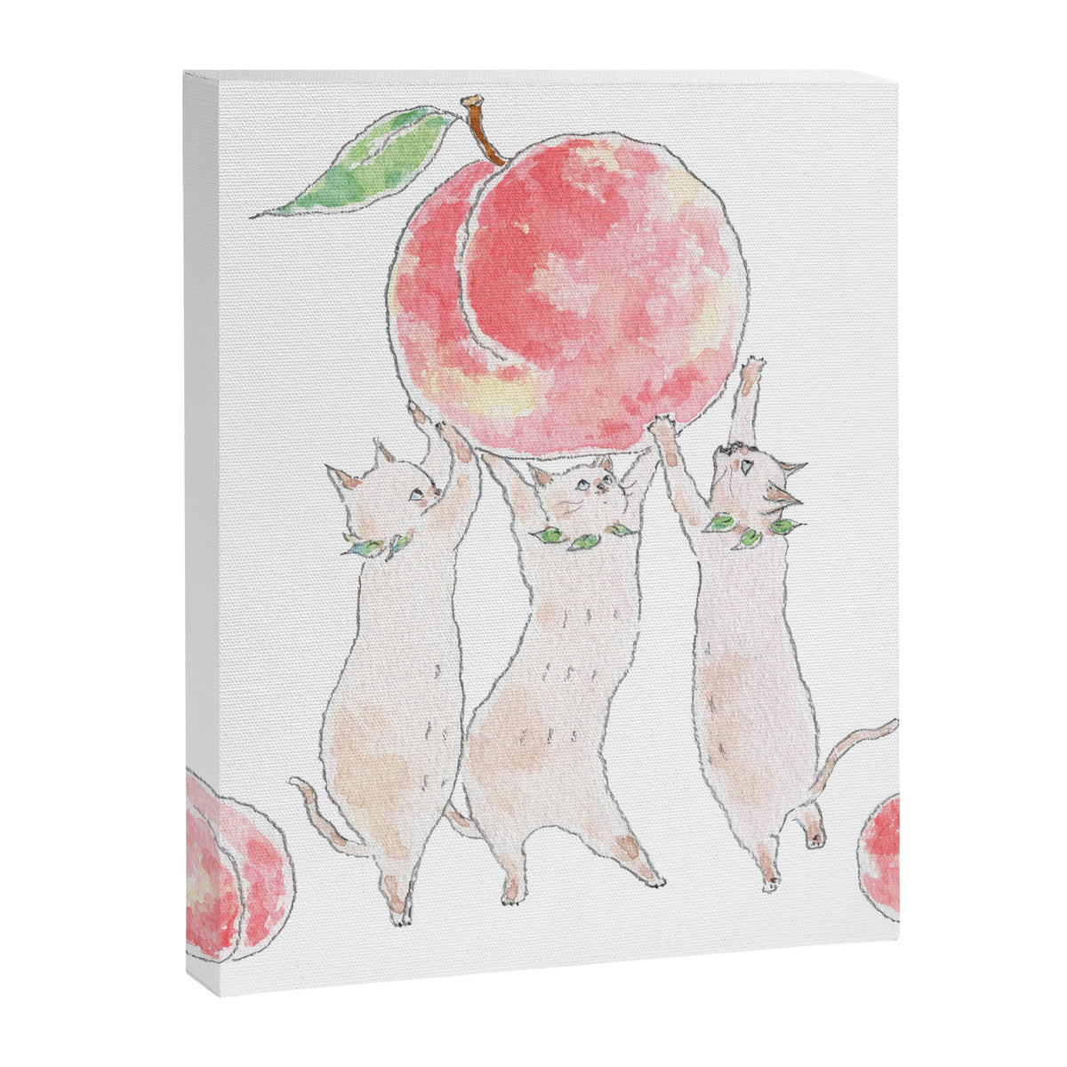Peach Kittens Canvas Print Gallery Image 8