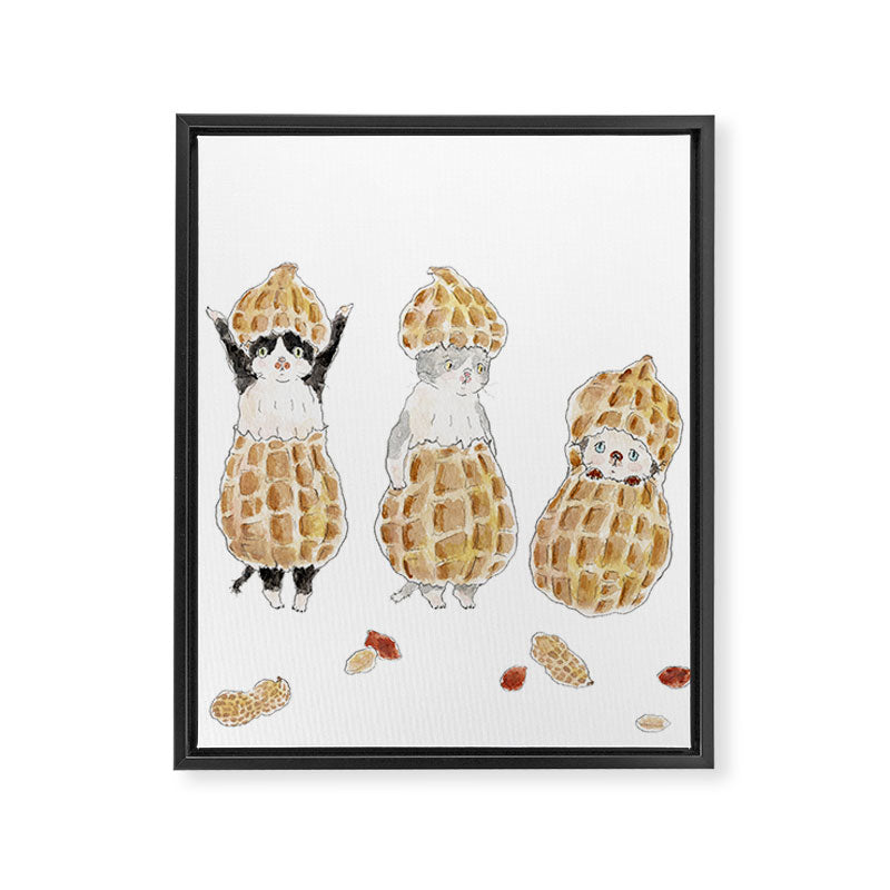 peanuts nyanco Framed Canvas Print Gallery Image 8