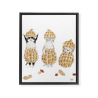 peanuts nyanco Framed Canvas Print Gallery Image 8