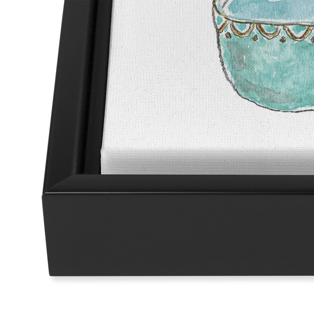 Pearl ring Cat Framed Canvas Print Gallery Image 3
