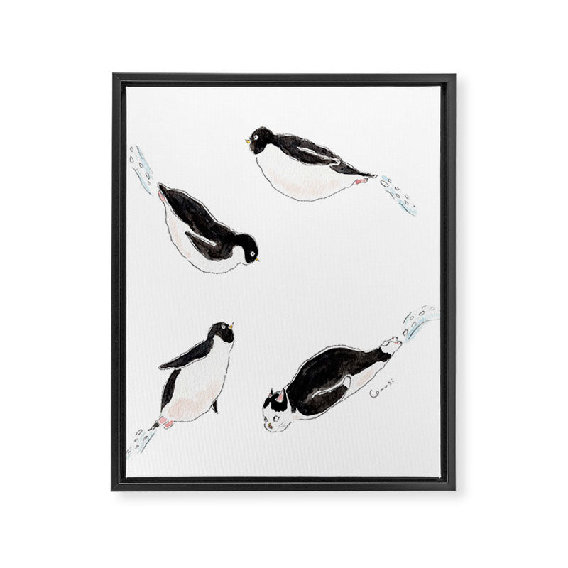 Penguin Classroom2 Framed Canvas Print Gallery Image 8