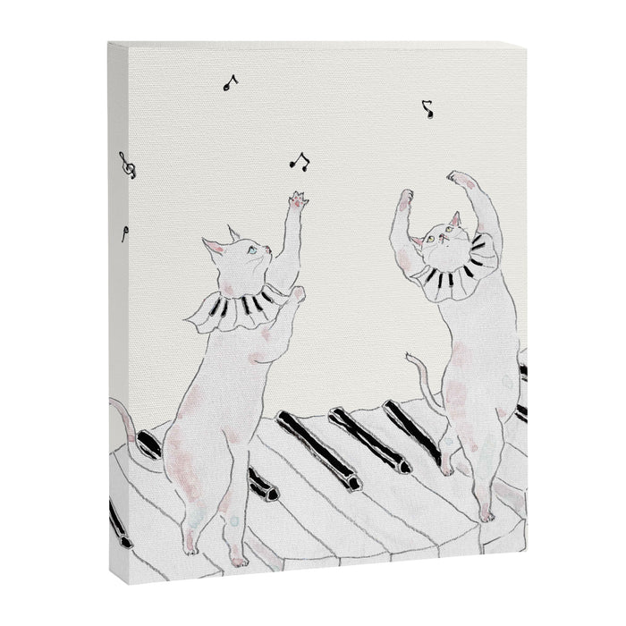 Piano Cats Canvas Print Gallery Image 1