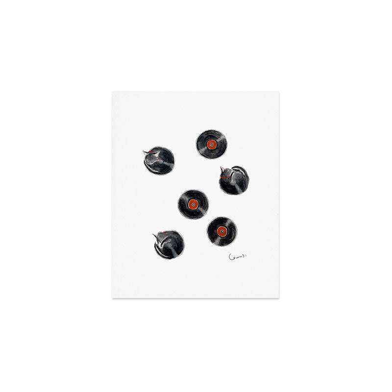 Record Nyanco - Record kitty - Art Print Gallery Image 1