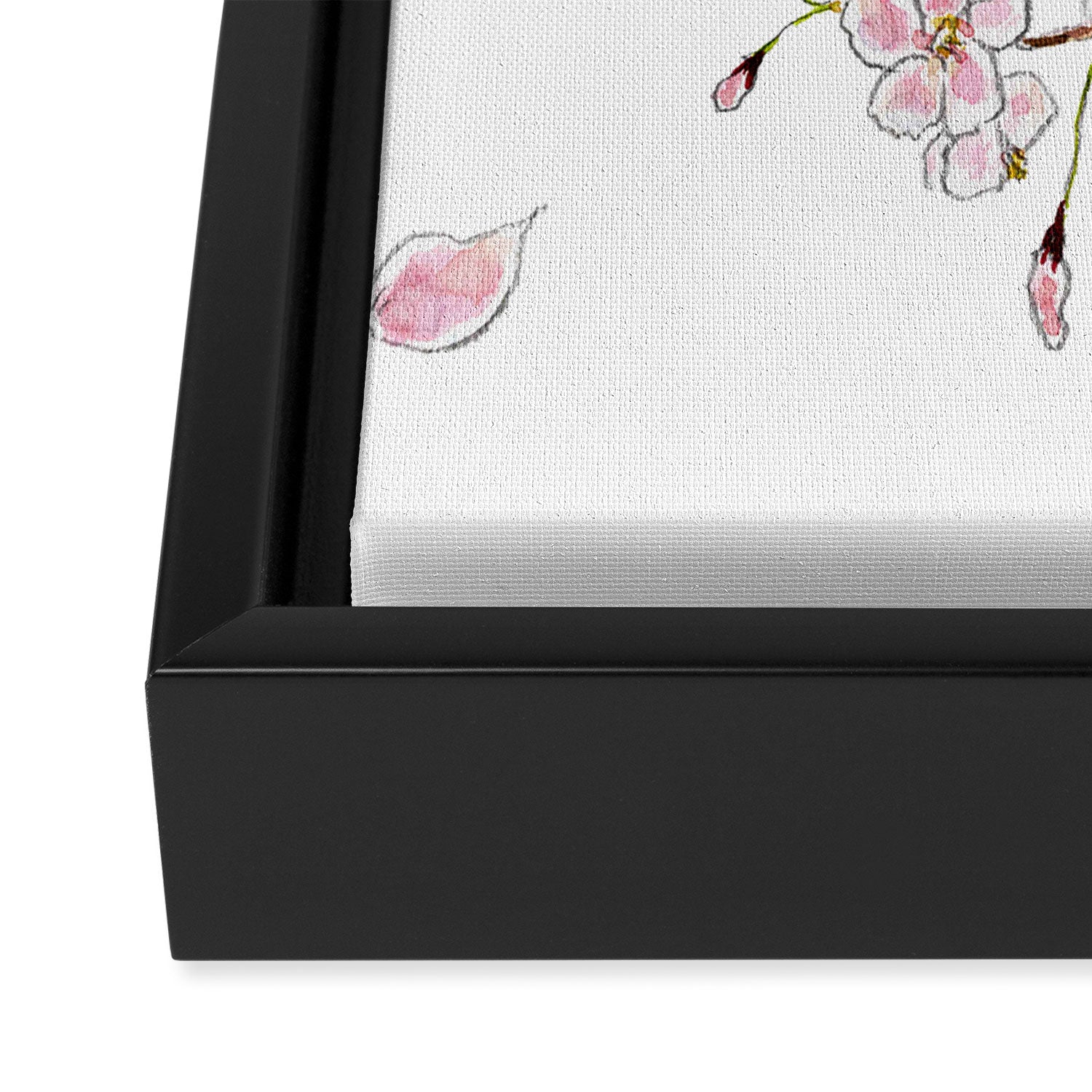 SAKURA CAT -Cherry blossom- Framed Canvas Print Gallery Image 3